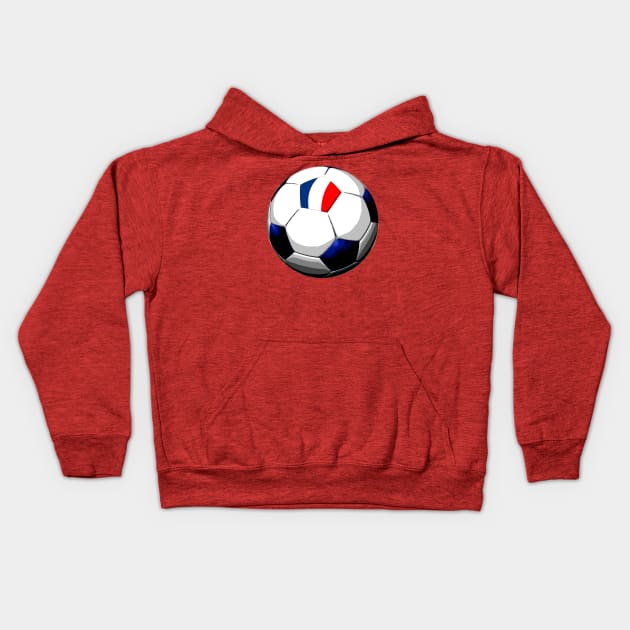 France Soccer Kids Hoodie by asaiphoto